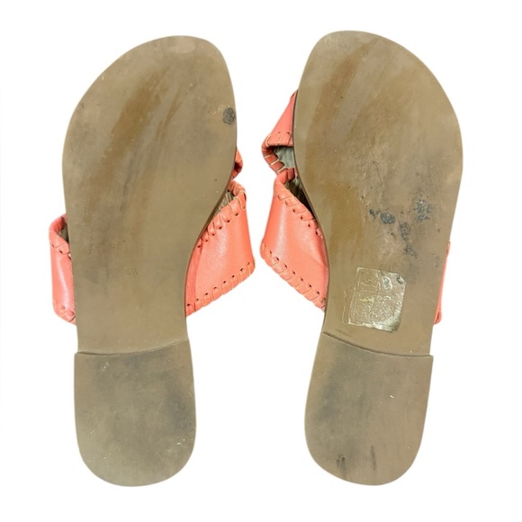 Jack Rogers Sloane X Band in Coral Leather Size 6M - Picture 9 of 9